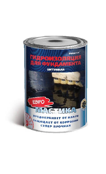 МАСТИКА БИТУМНАЯ ГИДРОИЗОЛЯЦИОННАЯ 2 кг. ""FARBITEX"