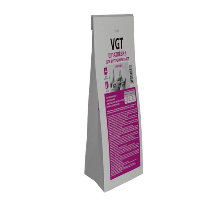 ШПАТЛЕВКА ДЛЯ ВНУТРЕННИХ РАБОТ ПОЛИМЕРНАЯ СУХАЯ 1КГ.