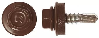 САМОРЕЗ КРОВЕЛЬНЫЙ 4,8*29 КОРИЧНЕВЫЙ / RAL8017