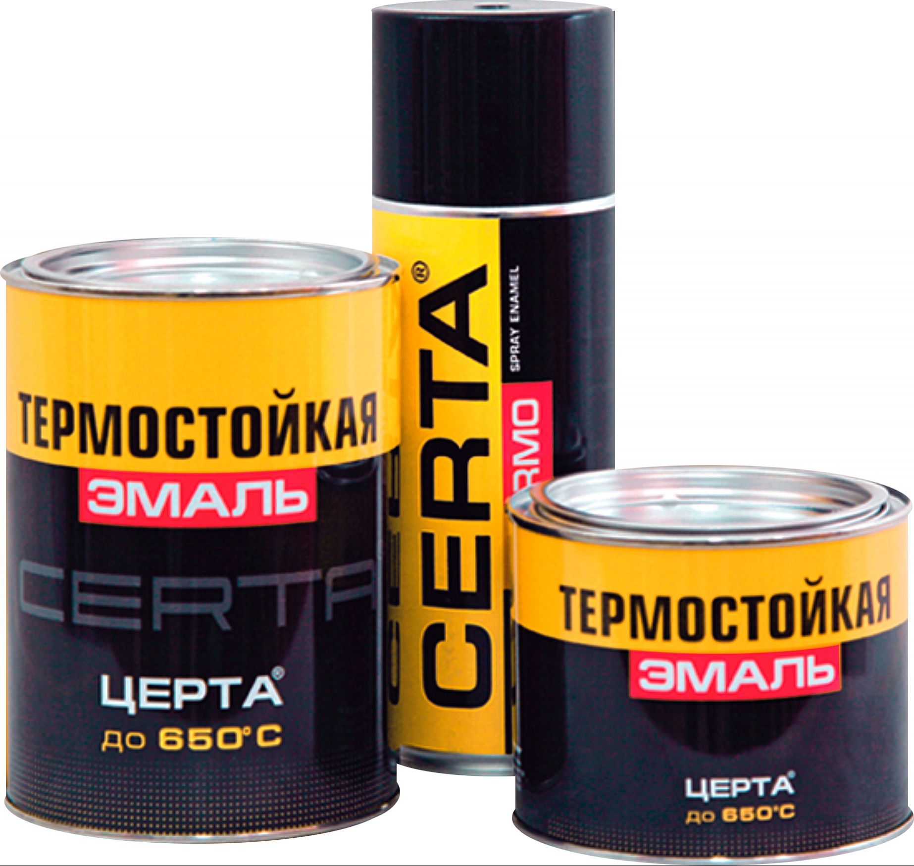  ЭМАЛЬ АНТИКОР. ТЕРМОСТОЙКАЯ СЕРЕБР. ДО 700 С 0,8кг. "CERTA"