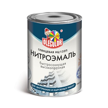 НИТРОЭМАЛЬ НЦ-132П OLECOLOR ЖЕЛТАЯ БАНКА 0,7КГ