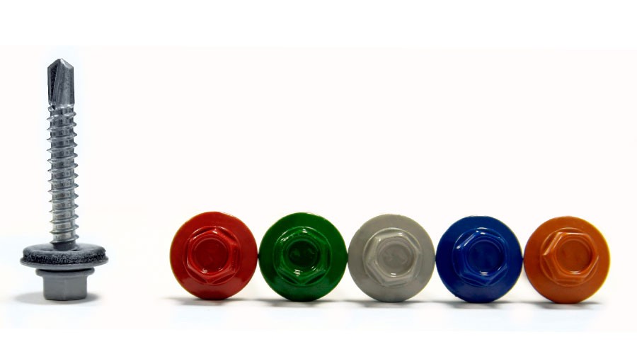 САМОРЕЗ КРОВЕЛЬНЫЙ 5,5*19 ЯРКО СИНИЙ / RAL5005