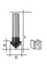 ФРЕЗА ПАЗОВАЯ V-ОБРАЗНАЯ, DxHxL 10*10*42ММ