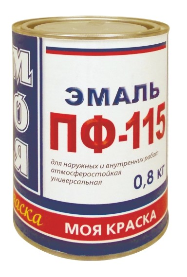 ЭМАЛЬ ПФ-115 КРАСНАЯ 1,8кг "МОЯ КРАСКА"