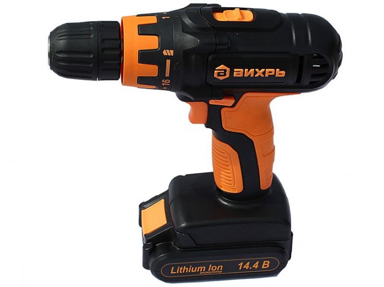 ДРЕЛЬ -ШУРУПОВЕРТ АКК-АЯ 14,4В/2 АКБ/КЕЙС// ВИХРЬ