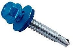 САМОРЕЗ КРОВЕЛЬНЫЙ 4,8*38 ЯРКО СИНИЙ / RAL5005