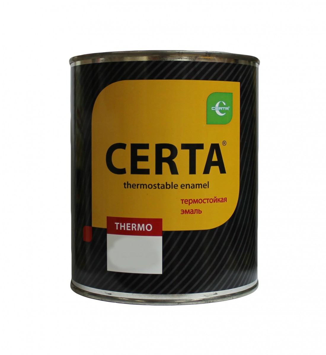  ЭМАЛЬ ТЕРМОСТОЙКАЯ ДО 800 С ЧЁРНАЯ 520мл. АЭРОЗОЛЬ "CERTA"
