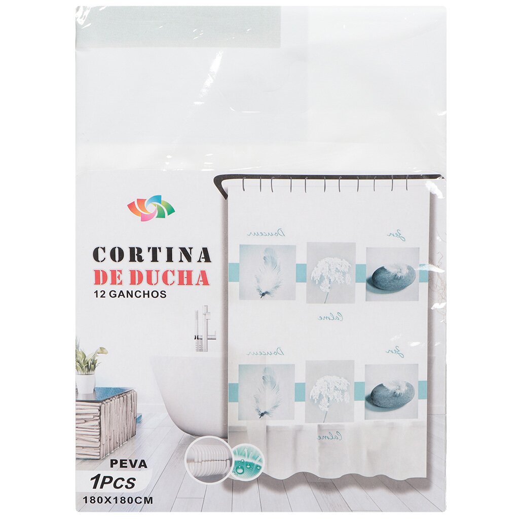 ШТОРА ДЛЯ ВАНН 180*180СМ "УСЛАДА"