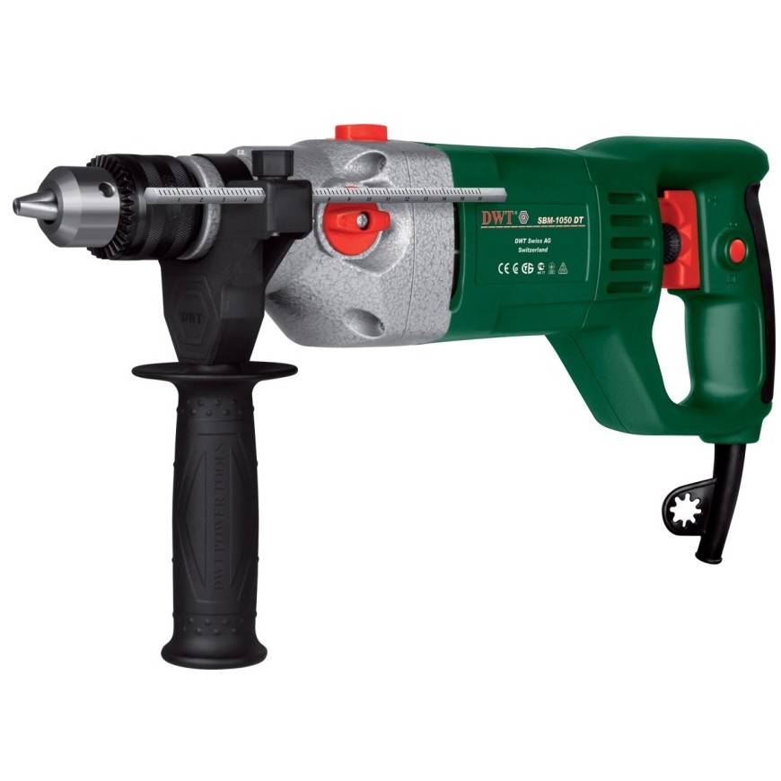 ДРЕЛЬ УД. 1,050КВТ 0-900/2500 ОБ/МИН КЛП 16ММ КОРОБ. DWT