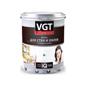 КРАСКА iQ123 ДЛЯ СТЕН И ОБОЕВ 1,2 кг "VGT"