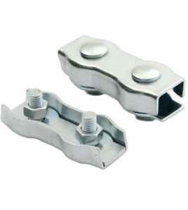 ЗАЖИМ ДЛЯ СТАЛЬНЫХ КАНАТОВ ДВОЙНОЙ 6" DUPLEX  ЦИНК