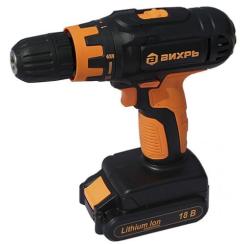 ДРЕЛЬ -ШУРУПОВЕРТ АКК-АЯ 18В/2 АКБ/КЕЙС// ВИХРЬ