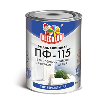 ЭМАЛЬ ПФ-115 АЛКИДНАЯ OLECOLOR КРАСНАЯ БАНКА 2,7КГ