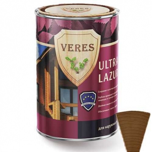 УЛЬТРА ЛАЗУРЬ №4 ОРЕХ 0,9Л "VERES"