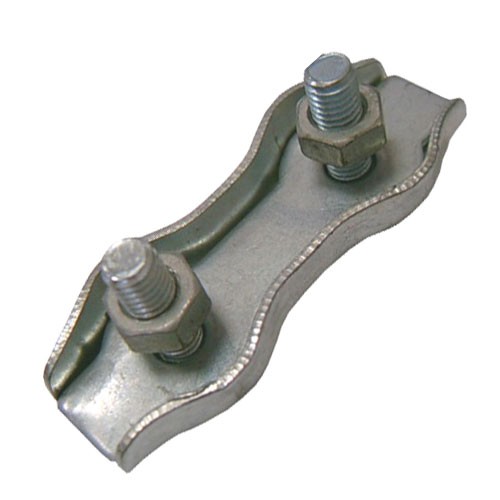 ЗАЖИМ ДЛЯ СТАЛЬНЫХ КАНАТОВ ДВОЙНОЙ 8" DUPLEX ЦИНК