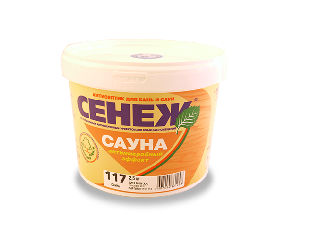 СЕНЕЖ АНТИСЕПТИК САУНА 2,5КГ
