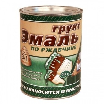 ГРУНТ-ЭМАЛЬ 3В1 ПО РЖАВЧИНЕ ЖЕЛТАЯ 1,9кг. 