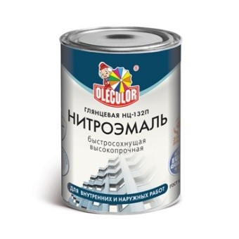 НИТРОЭМАЛЬ НЦ-132П OLECOLOR ЖЕЛТАЯ БАНКА 0,7КГ