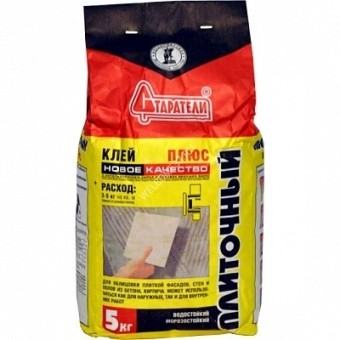 КЛЕЙ ПЛИТОЧНЫЙ ПЛЮС 5КГ СТАРАТЕЛИ