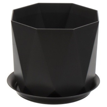 КАШПО 1Л 13*11СМ ГРАФИТ М3137
