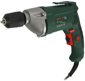 ДРЕЛЬ-ШУРУПОВЕРТ ЭЛ. 0,600КВТ 0-2500 ОБ/МИН БЗП 10ММ АЛ.КОРП.КОРОБ. DWT