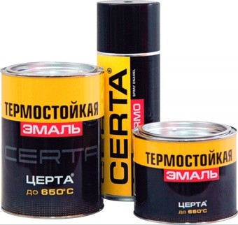  ЭМАЛЬ ТЕРМОСТОЙКАЯ ДО 700 С СЕРЕБРИСТАЯ 520мл. АЭРОЗОЛЬ "CERTA"