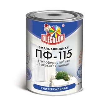 ЭМАЛЬ ПФ-115 АЛКИДНАЯ OLECOLOR КРАСНАЯ БАНКА 2,7КГ