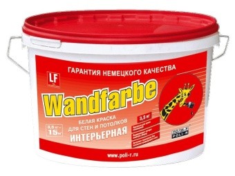 КРАСКА ВД 7 КГ "ПОЛИ-Р" WANDFARBE
