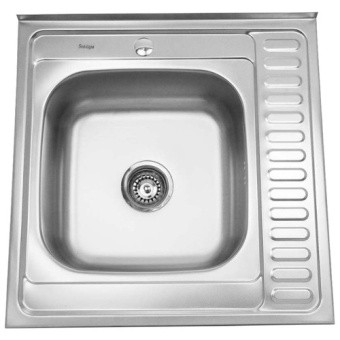 МОЙКА НАКЛАДНАЯ SINKLIGHT 6060 R 0.6/160 1P ГЛЯНЕЦ