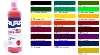 АКРИЛОВАЯ КОЛЕРОВАЧНАЯ КРАСКА AURA №570 СТАРАЯ РОЗА  0,75л