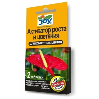 АКТИВАТОР РОСТА И ЦВЕТЕНИЯ ДЛЯ КОМН. ЦВЕТОВ  2ТАБЛ. JOY