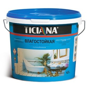 КРАСКА ВД АКРИЛОВАЯ ВЛАГОСТОЙКАЯ TICIANA БАЗА 